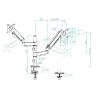 Tooq Soporte mesa DB1533TNR-B 2 brazo 17-32 Negro