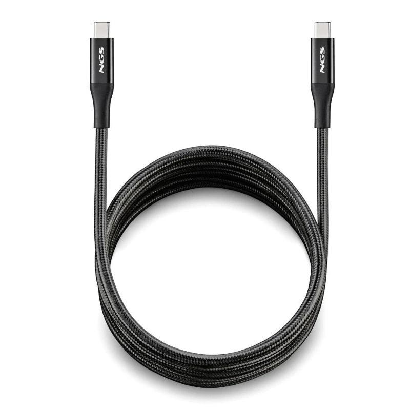 NGS Cable carga rapida USB C a USB C de 2 m