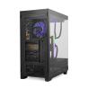 NOX Semitorre HUMMER ETHER Cristal Curvo Negro