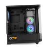 NOX Semitorre HUMMER ETHER Cristal Curvo Negro