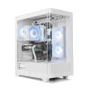 NOX Semitorre HUMMER ETHER  Cristal Curvo Blanco