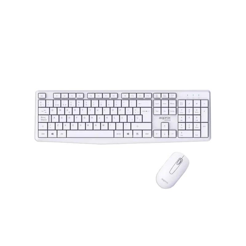 APPROX Teclado+raton inalamb X420W 1000DPI Blanco