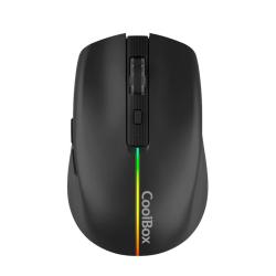 Coolbox Gaming Ratón  W01 1600DPI Inalámbrico Negr