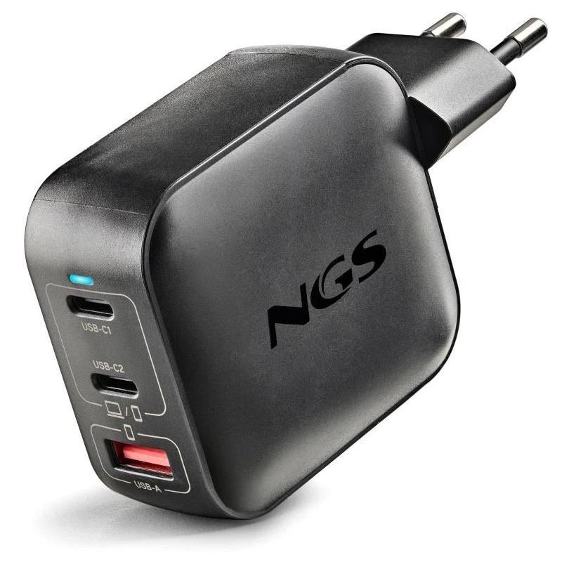 NGS CARGADOR GAN PARED ULTRARAPIDO 100W 3 P
