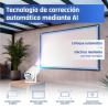 iggual Pack mini proyector + pantalla 100" plegabl