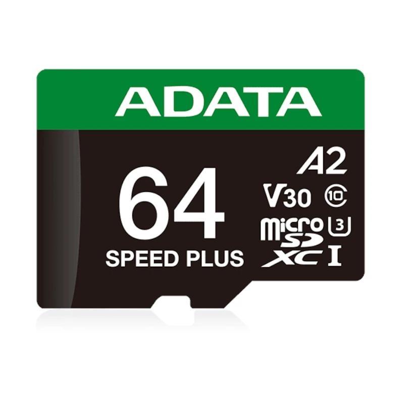 ADATA Speed Plus microSDXC UHS-I 64GB U3 V30 A2