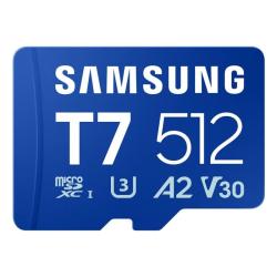 Samsung Micro SDXC T7 512GB clase10 U3 V30 A2