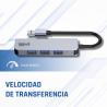 iggual Hub USB-A 3.0 x 4 puertos USB-A 3.0