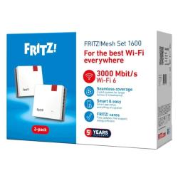 Fritz! Mesh WiFi Set 1600 3-pk Repeater WiFi6