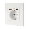 Nanocable Base Pared toma SCHUKO 2USB-C PD20W