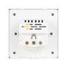 Nanocable Base Pared toma SCHUKO 2USB Max .2.4A