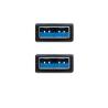 Nanocable Cable USB 3.0, tipo A/M-A/M, Negro, 1m
