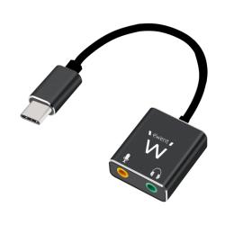 Ewent Cable adaptador de audio USB tipo C/ Jack