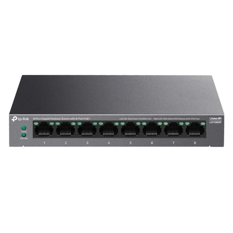 TP-Link LS108GP Switch 8xGb PoE+ 62W Desktop
