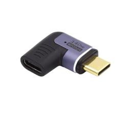 EWENT Adaptador Magnético USB-C  90ºUSB4 PD 140w