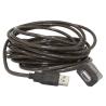 Gembird Cable Extensión Activo USB 10Mts Negro