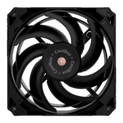 Coolbox Gaming Ventilador V12 PWM AUX 12Cm Negro