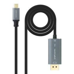 Nanocable Cable USB-C/M-DP/M Bidireccional 2 M