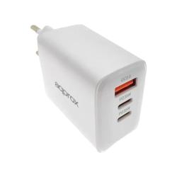 APPROX Cargador Rápido USB-A & USB-C 35W + Cable