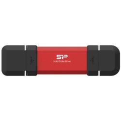 SP Memoria USB DS72 250GB USB A+C 3.2 Gen2 Rojo