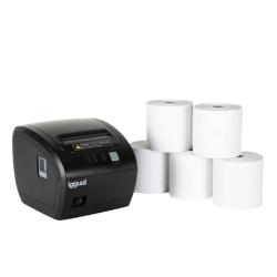 Kit impresora térmica tickets TP7001 + 5 rollos 80