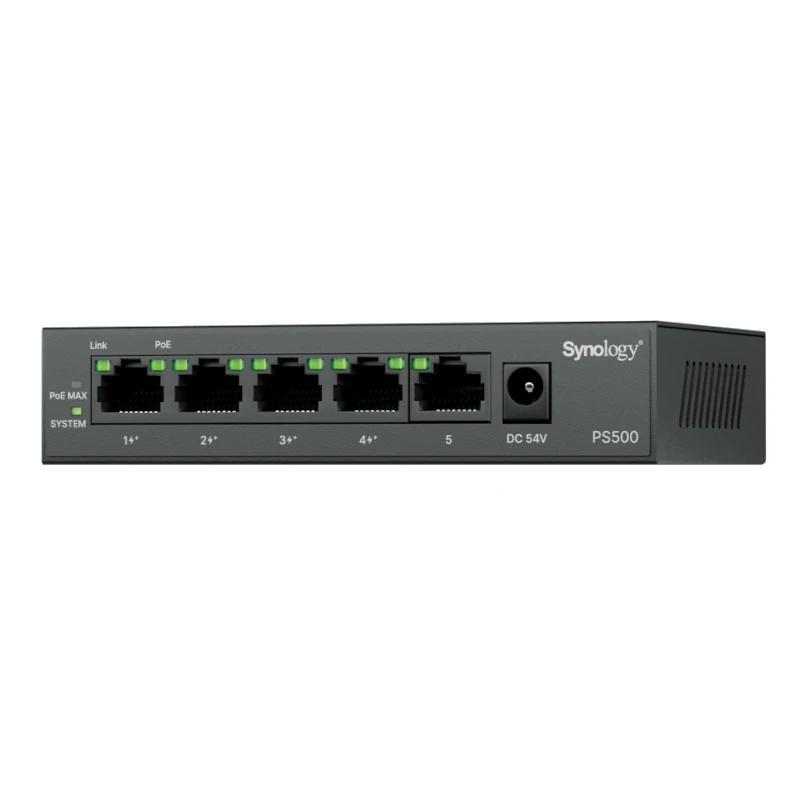 Synology PS500 Switch 4xG PoE+ 1xG 60W