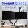 iggual SPMP02-A Soporte pinza 2 monitor 17-32" pro
