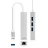 Nanocable Conversor USB 3.0 Ethernet + 3xUSB 3.0