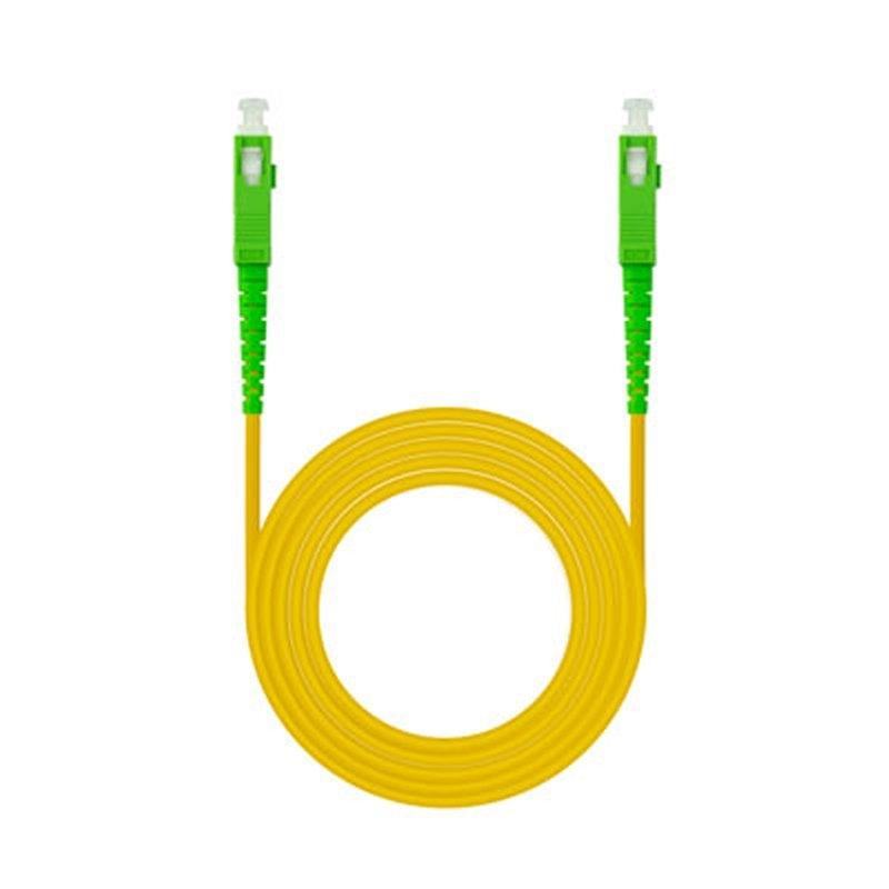 Nanocable Cable fibra SC/APC LSZH Amarillo 5m