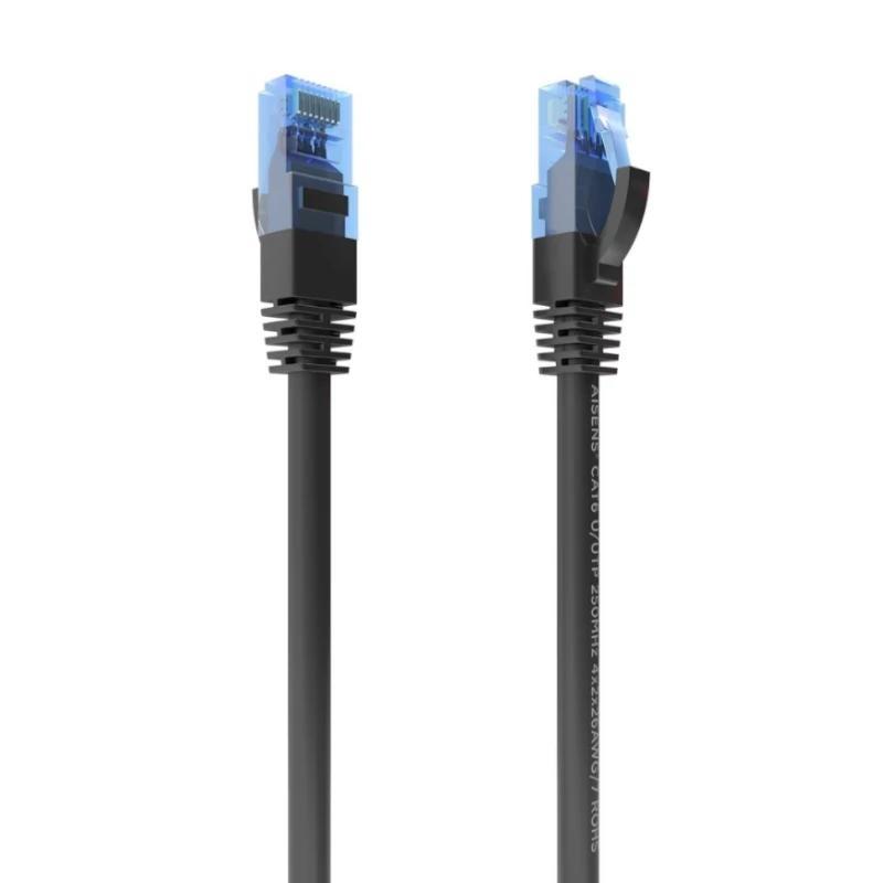Aisens Cable RJ45 CAT.6 UTP AWG26 CCA Negro 0.5M