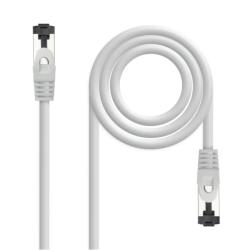 Nanocable Cable red Cat. 8.1 2GHZ SSTP Blanco 1m