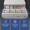 iggual Cajón Portamonedas IRON-50W 42cm 5+8 blanco