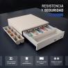 iggual Cajón Portamonedas IRON-50W 42cm 5+8 blanco