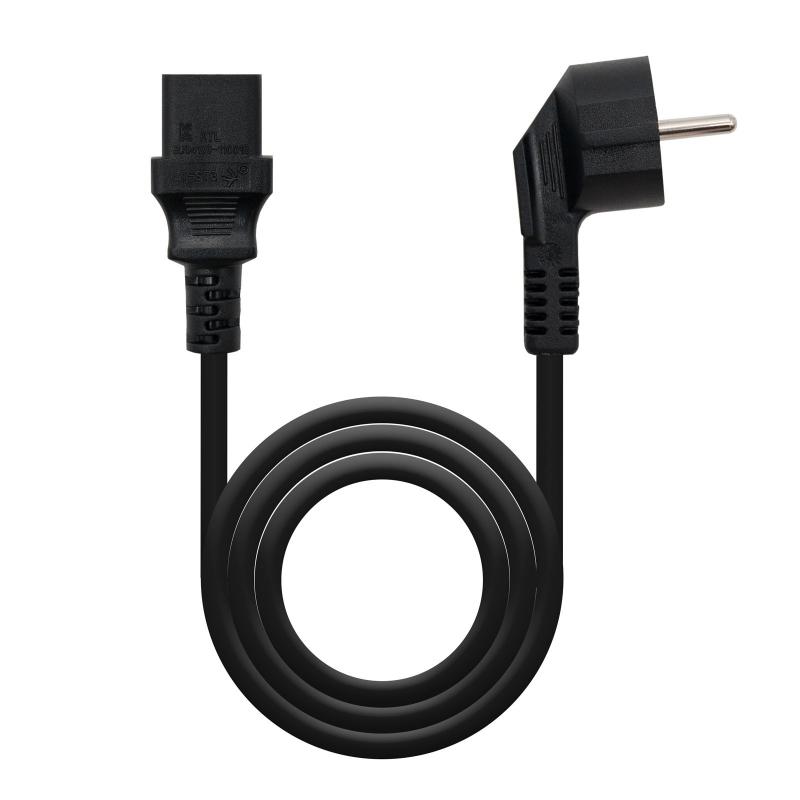 Nanocable Cable alim. CPU, CEE7/M-C13/H, negro, 5m