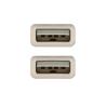 Nanocable Cable USB 2.0 3A, USB-C/M-A/F, 15cm