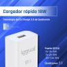 iggual Cargador 1xUSB-A carga rápida QC3.0 18W