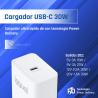 iggual Cargador rápido de pared USB PD tipo C 30W