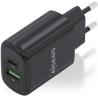 Aisens Cargador GaN 25W USB-C PD 3.0 USB-A QC3.0