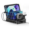 EWENT estación de carga 6 USB 130w Reloj-Auric
