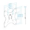 Tooq LP1242F-B Soporte Pared Fijo 23-42" Negro