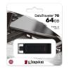 Kingston DataTraveler DT70 64GB USB C 3.2  Negro