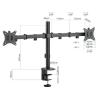 iggual SPM02 Soporte pinza mesa 2 monitores 17-32"