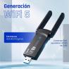 iggual Adaptador USB Wifi 1300 Mbps dual 2.4G/5G